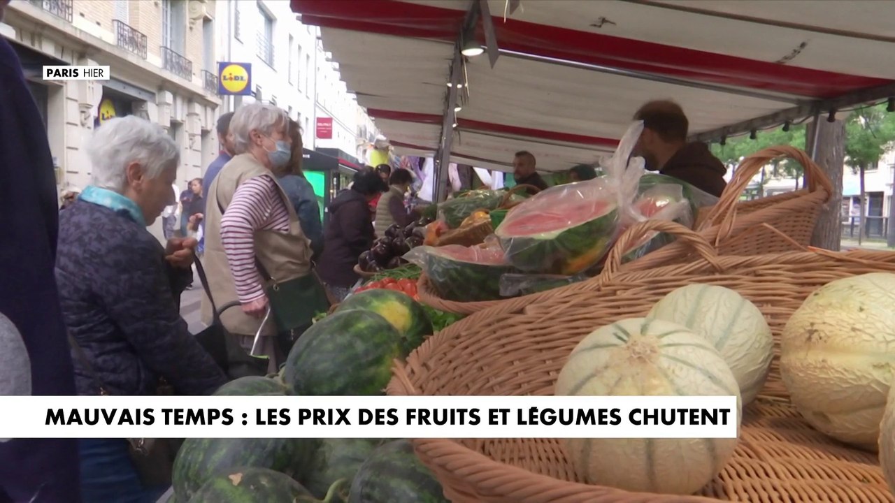 Météo : les prix des fruits et légumes chutent