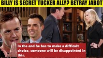 CBS Young And The Restless Spoilers Billy is Tucker's secret ally - betraying Ja