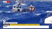 Au moins une trentaine de migrants sont portés disparus après le chavirement de deux bateaux au large de l'île italienne de Lampedusa - VIDEO