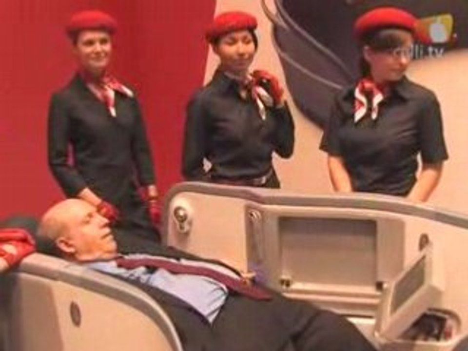 Calli on Tour: auf dem AirBerlin Stand der ITB