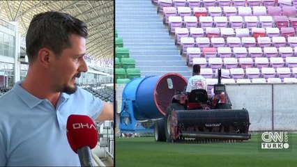 Diyarbakır Stadyumu’nda sıcağa karşı önlem