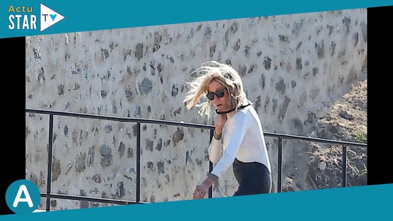 PHOTOS Brigitte Macron au Fort de Brégançon : élancée en combinaison, sortie sans Emmanuel mais bien