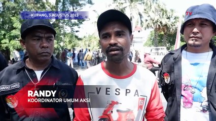 Download Video: Massa Gelar Aksi di Kantor Gubernur NTT Tuntut Penangkapan Rocky Gerung