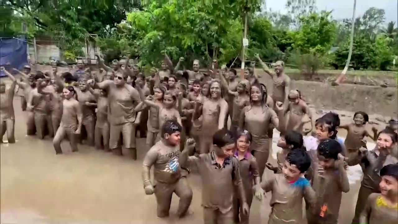 Mud Festival Celebration in School at Nashik