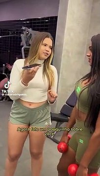 Alagoana trans arranca elogios na web em desafio com tiktoker na academia