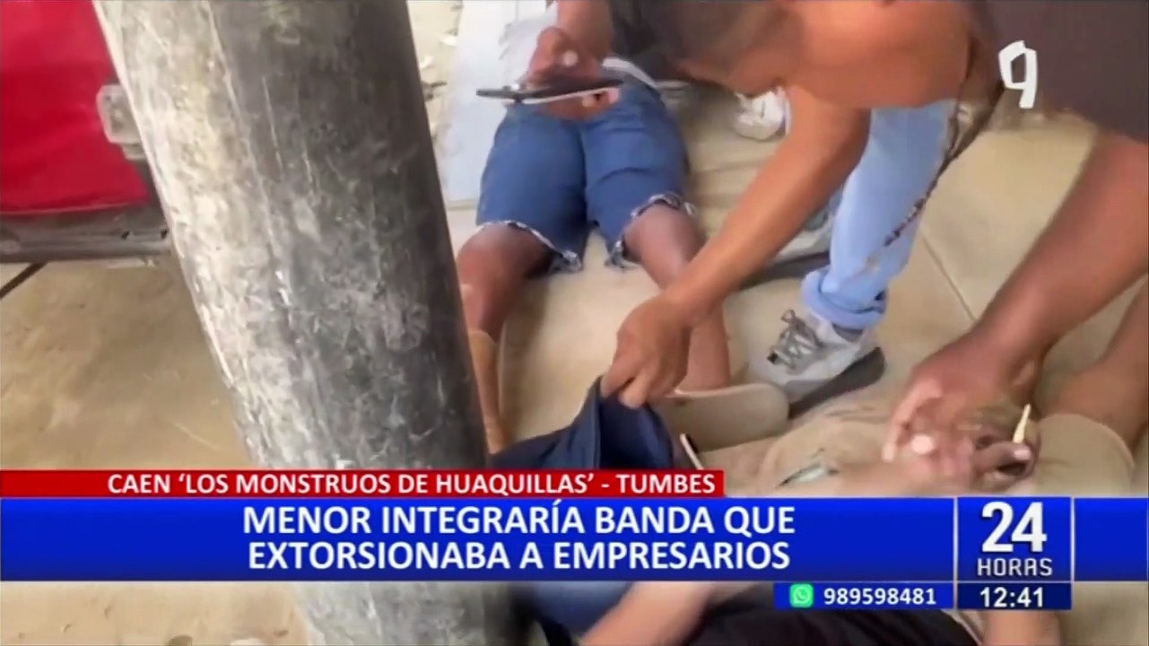 Tumbes: menor de 15 años era parte de banda dedicada a la extorsión