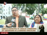 Concejo Municipal de Caracas conmemora 217 años de la Bandera de Venezuela con ofrenda floral