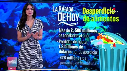 Desperdicio de alimento afecta la hambruna y generan gases de efecto invernadero