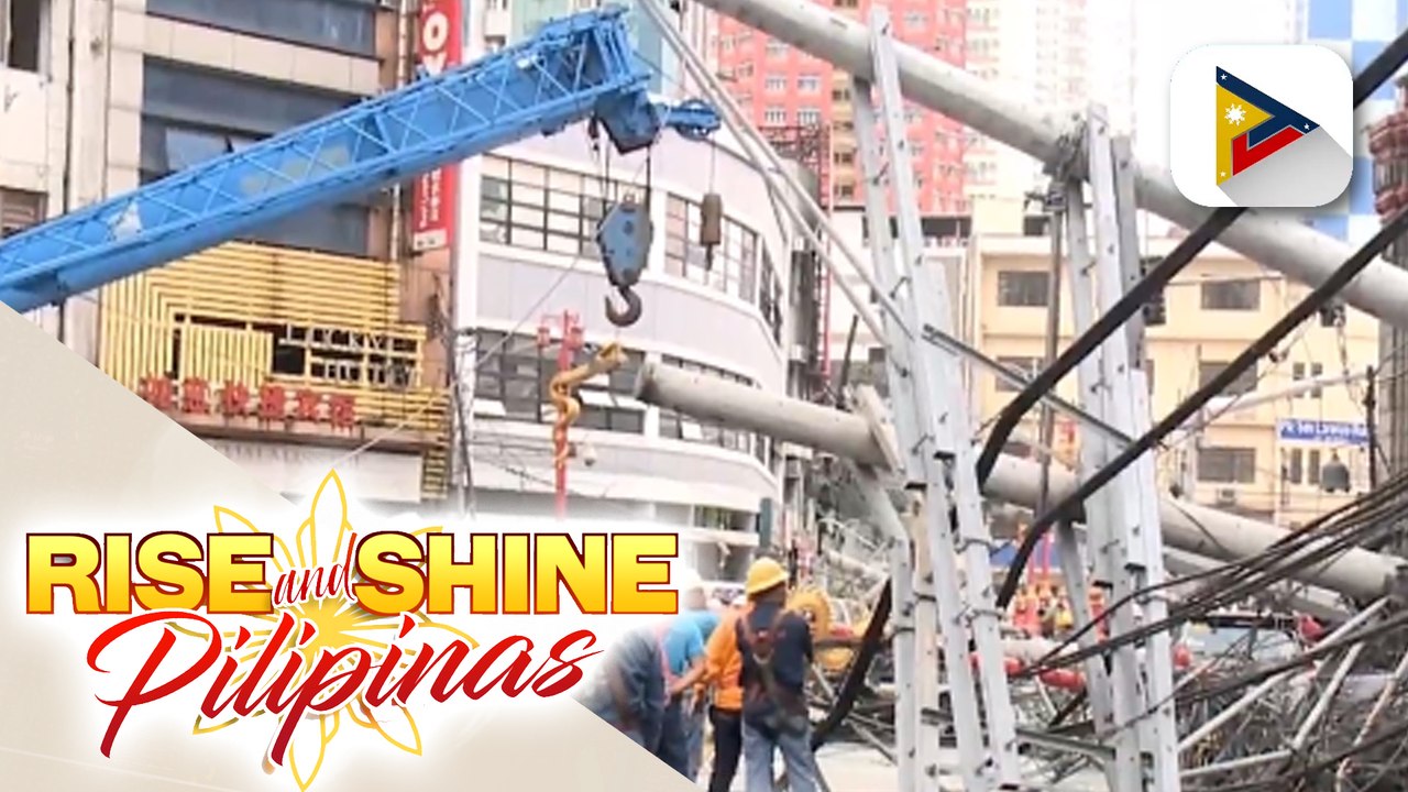 Pagbagsak ng pitong poste sa Binondo, iniimbestigahan na ng mga awtordidad