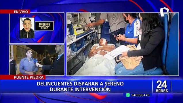 Puente Piedra: sereno gravemente herido tras ser baleado en la cara por delincuente