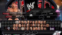 WWE SmackDown vs Raw John Cena & Batista vs Shad Gasparo & Primo Ladder Tornado PS2