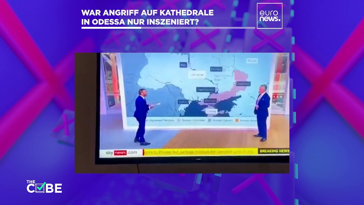 Faktencheck zum Ukraine-Krieg: War der Angriff auf die Kathedrale von Odessa nur inszeniert?