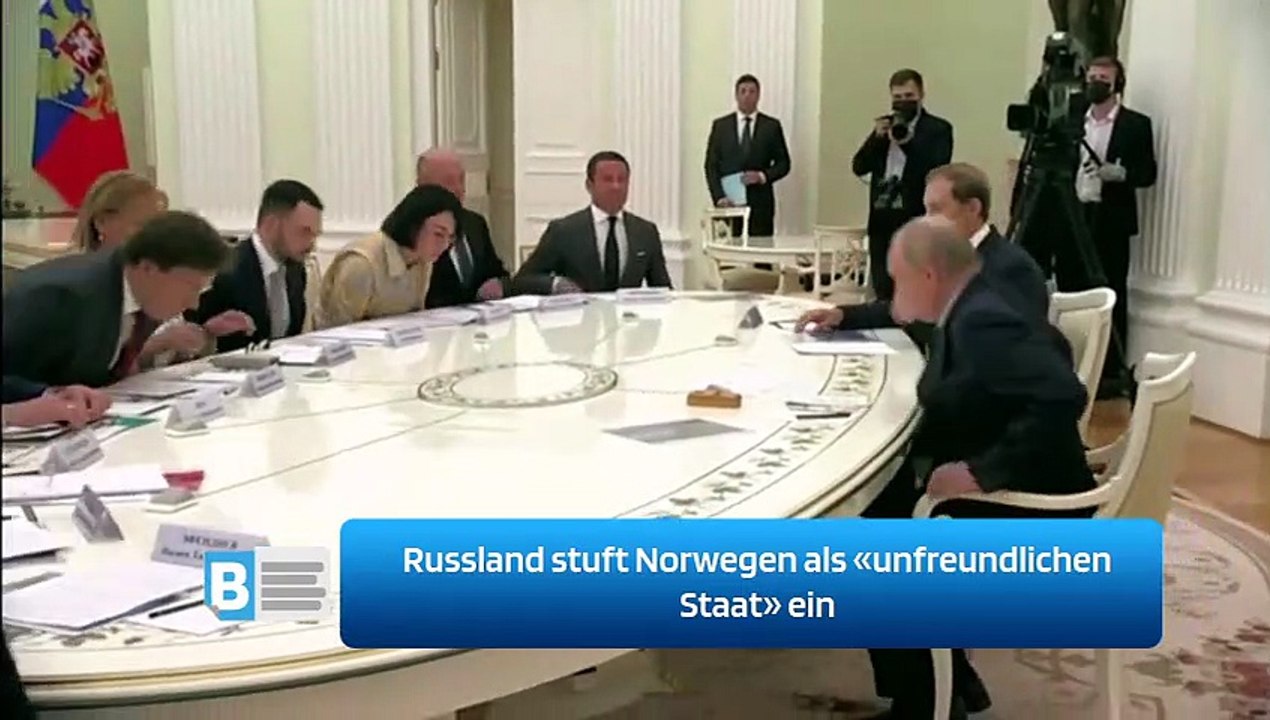 Russland stuft Norwegen als «unfreundlichen Staat» ein