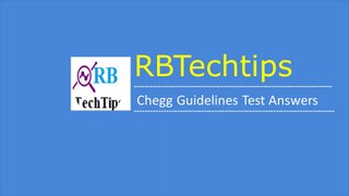 Chegg Guidelines Test Answers 2023 - How to pass Chegg guidelines t 2023est