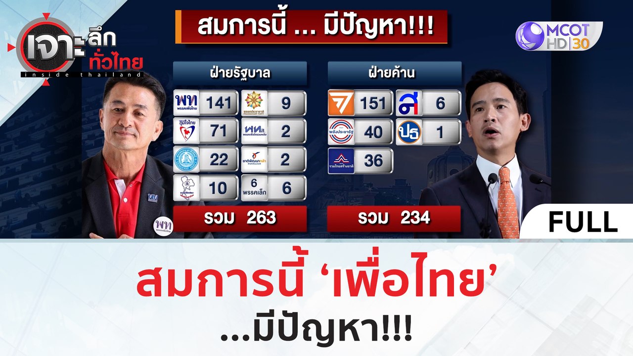 (คลิปเต็ม) สมการนี้ 'เพื่อไทย'...มีปัญหา | เจาะ...