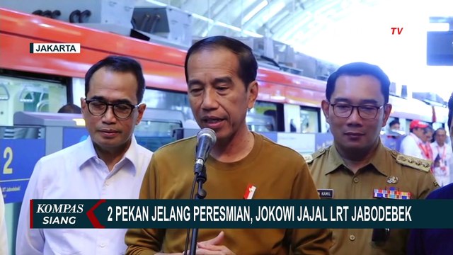 2 Pekan Jelang Peresmian LRT Jabodebek, Jokowi: Kekurangan Dimaklumi, Tapi Harus Diperbaiki!