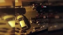 Esenler'de aşırı hız kazayla bitti: Mahalleli sürücüye böyle tokatladı