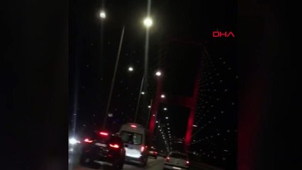 15 Temmuz Şehitler Köprüsü'nde Otomobil ve Minibüs Şoförü Arasında Tartışma