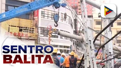 Meralco: 7 poste ng kuryente na bumagsak sa Binondo, Maynila kahapon, napalitan na
