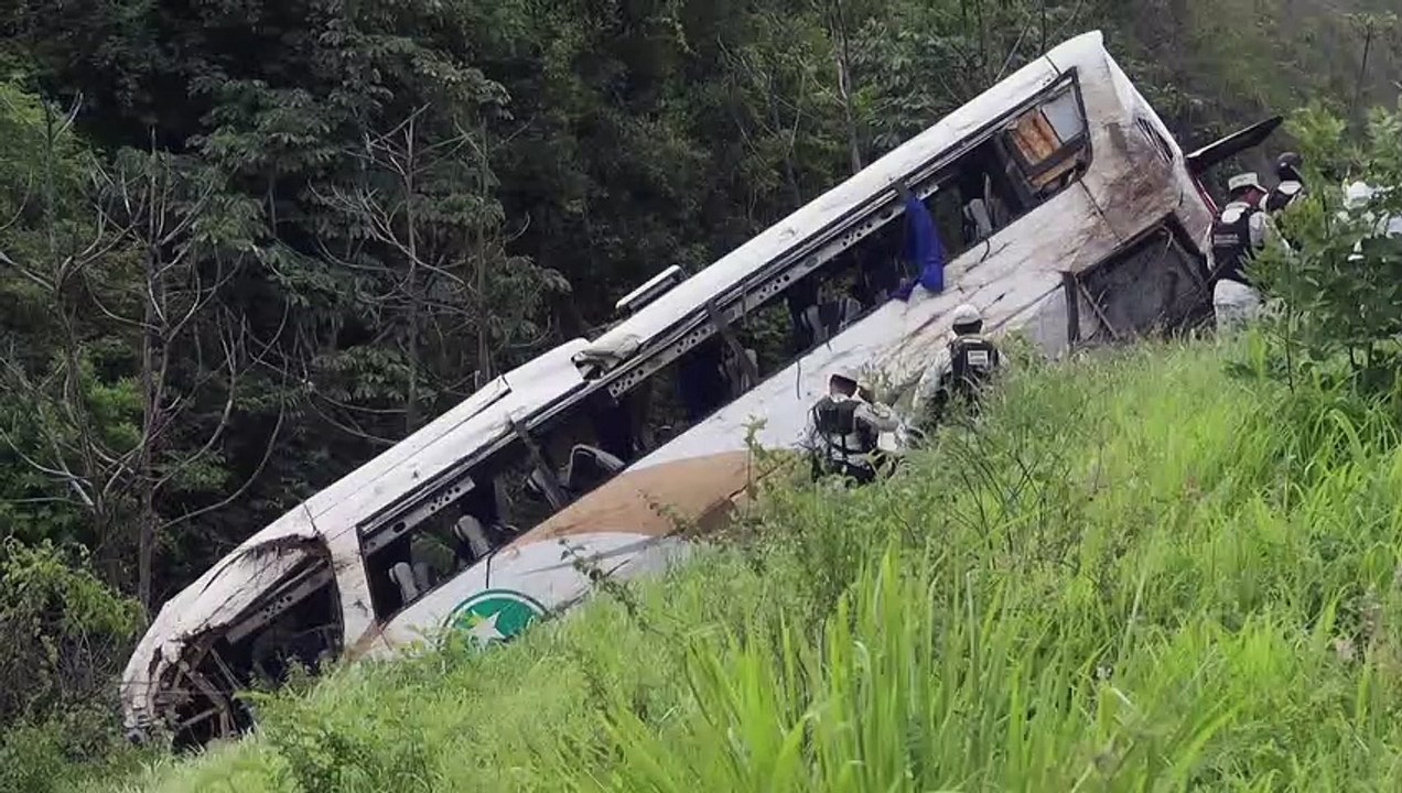 18 Tote bei Busunfall in Mexiko