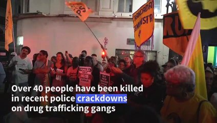 Brazilians protest in Sao Paulo against deadly police operations