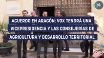 Acuerdo en Aragón: Vox tendrá una vicepresidencia y las consejerías de Agricultura y Desarrollo Territorial