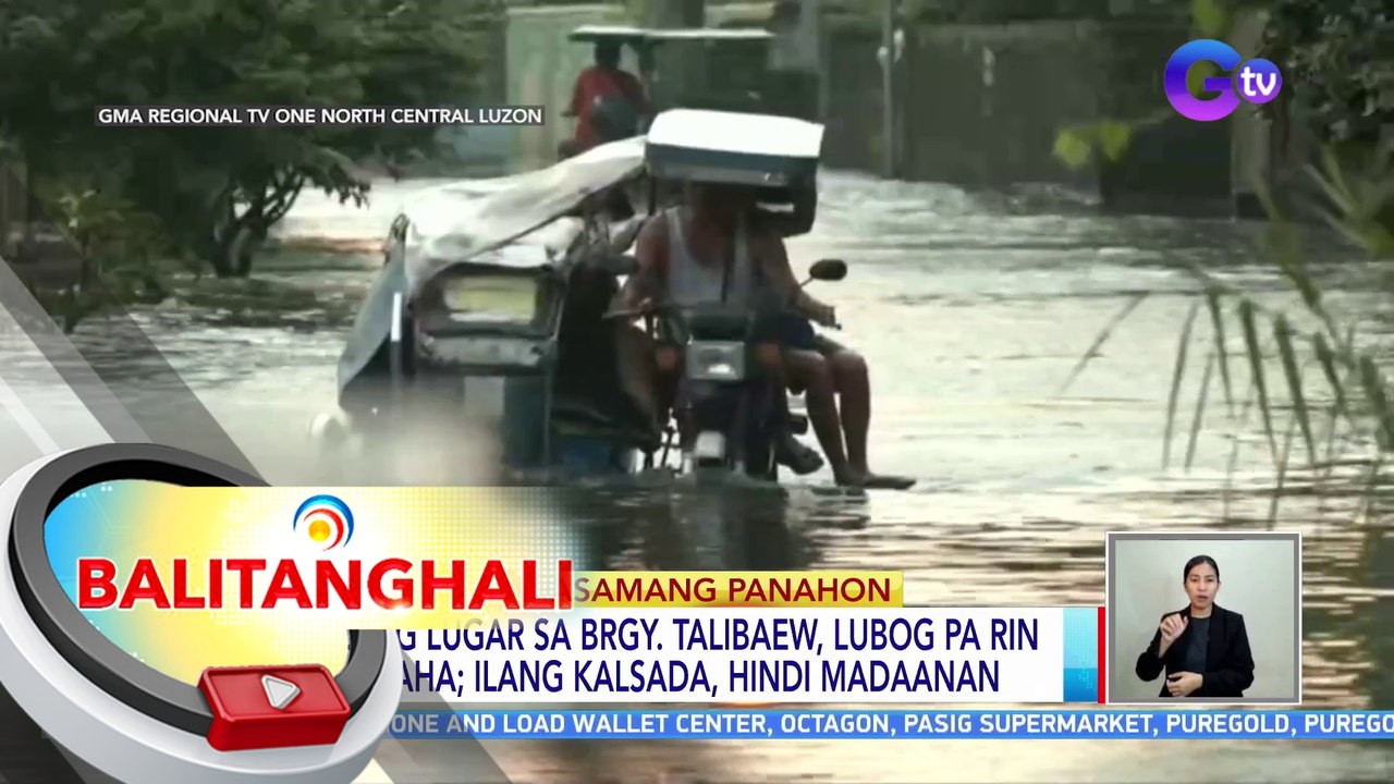 Ilang lugar sa Brgy. Talibaew sa Calasiao, Pangasinan, lubog pa rin sa baha | BT