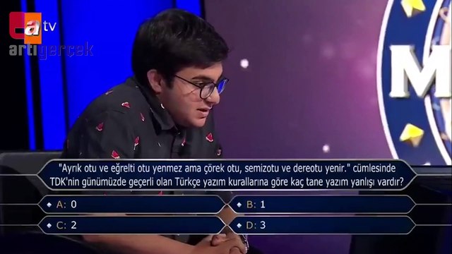Kim Milyoner Olmak İster'de yarışmacı Kenan İmirzalioğlu'na Ezel diye seslendi
