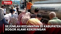 Sejumlah Kecamatan Alami Kekeringan, BPBD Kabupaten Bogor Bagikan Air Bersih