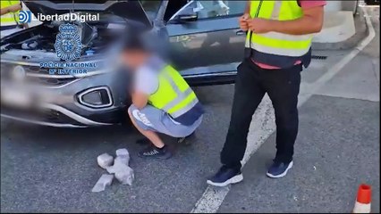 Hallan más de 50 kilos de hachís ocultos en un vehículo