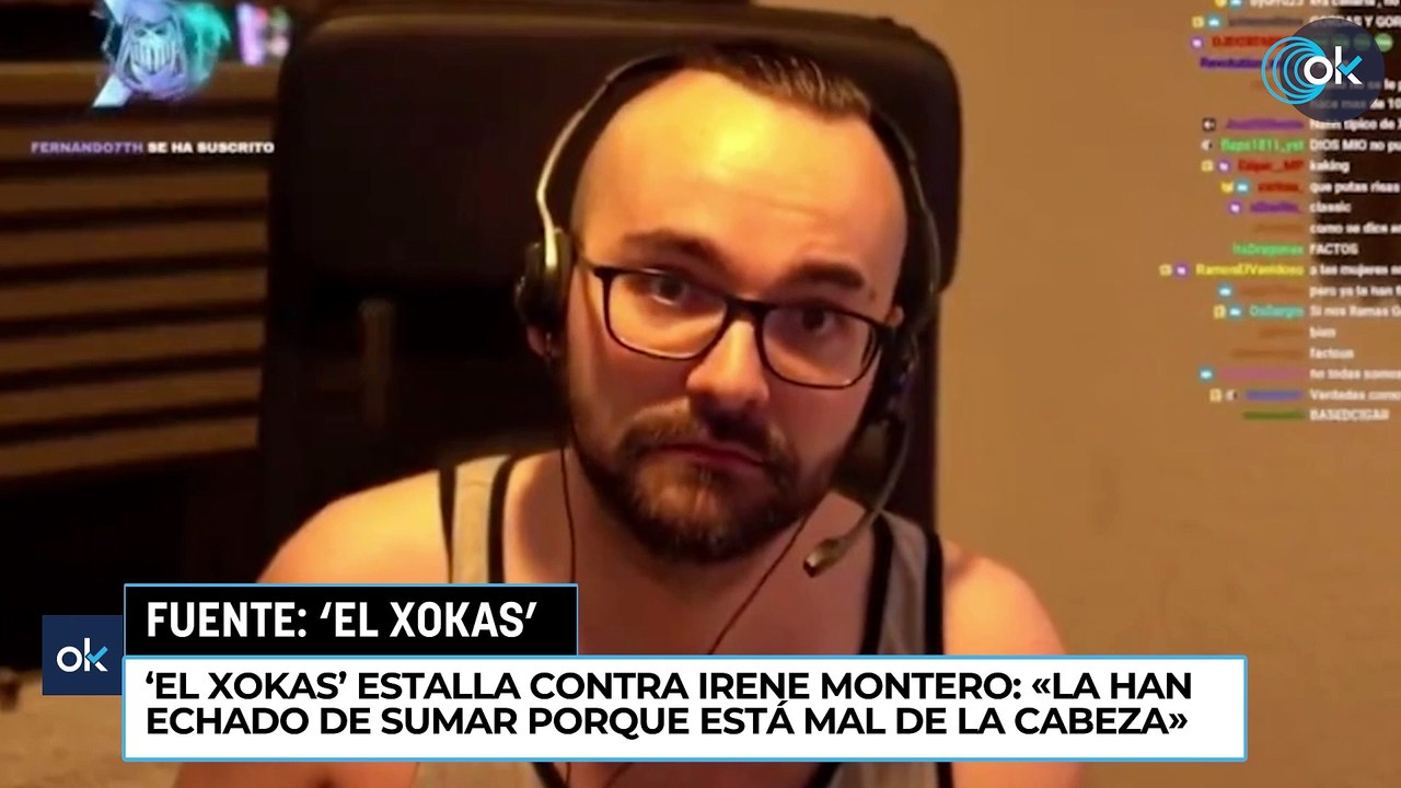 ‘El Xokas’ estalla contra Irene Montero: «La han echado de Sumar porque está mal de la cabeza»