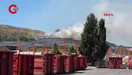 Çöp döküm sahasında yangın Ekiplerin söndürme çalışması sürüyor!