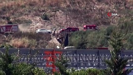 Çöp döküm sahasında yangın çıktı