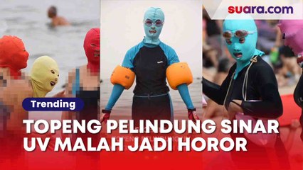 Heboh! Facekini Topeng Pelindung Sinar UV di China: Loh Kok Malah Jadi Horor