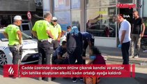 Trafiği felç etti... Alkollü kadın sürücülerin kabusu oldu!