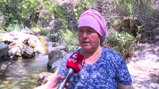 Village de Deştin, à 1h30 d'Akbelen, cimenterie menacée： ＂Ils devraient manger de l'argent, pas boire de l'eau; A l'ombre de nos arbres...