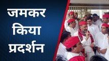 गौतमबुद्ध नगर: जन समस्याओं के समाधान के लिए सपाइयों ने घेरी कलेक्ट्रेट, जमकर हंगामा