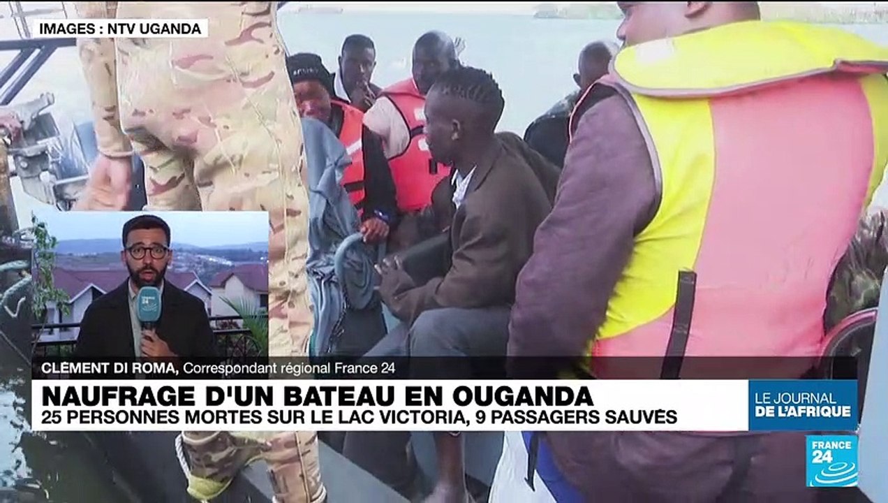 Naufrage d'un bateau en Ouganda : 25 personnes mortes sur le lac Victoria, 9 passagers sauvés