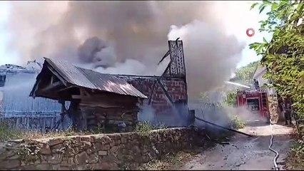 La maison livrée aux flammes est devenue inutilisable