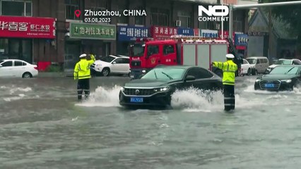 Download Video: La provincia di Hebei, in Cina, è sott'acqua: piogge torrenziali e alluvioni senza fine