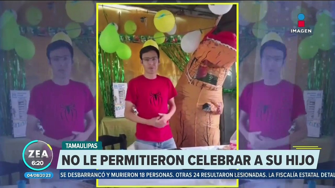 Padre organiza fiesta de cumpleaños a su hijo;...