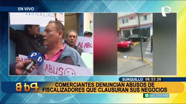Surquillo: comerciantes denuncian clausuras arbitrarias por parte de fiscalizadores
