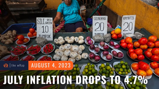 Inflation falls further to 4.7% in July 2023