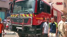 حريق مهول يلتهم محلا لبيع التجهيزات المنزلية بحي المحاميد بمراكش