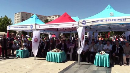 ÇORUM - 100. Yıl Cumhuriyet Bisiklet Turu'nun Samsun-Çorum etabı sona erdi