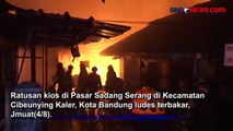 Ratusan Kios di Pasar Sadang Serang Bandung Ludes Terbakar