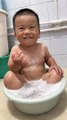 Baby Giving Bath To The Duck | Babies Funny Moments | Beautiful Babies | Babies Fun In The Bathroom