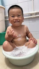 Baby Giving Bath To The Duck | Babies Funny Moments | Beautiful Babies | Babies Fun In The Bathroom