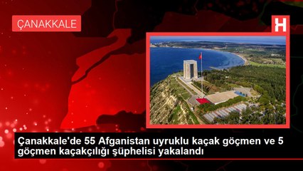 Скачать видео: Çanakkale'de 55 Afganistan uyruklu kaçak göçmen ve 5 göçmen kaçakçılığı şüphelisi yakalandı