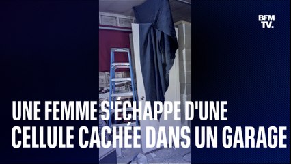 Une femme s'échappe d'une cellule en béton dans le garage d'un potentiel agresseur en série